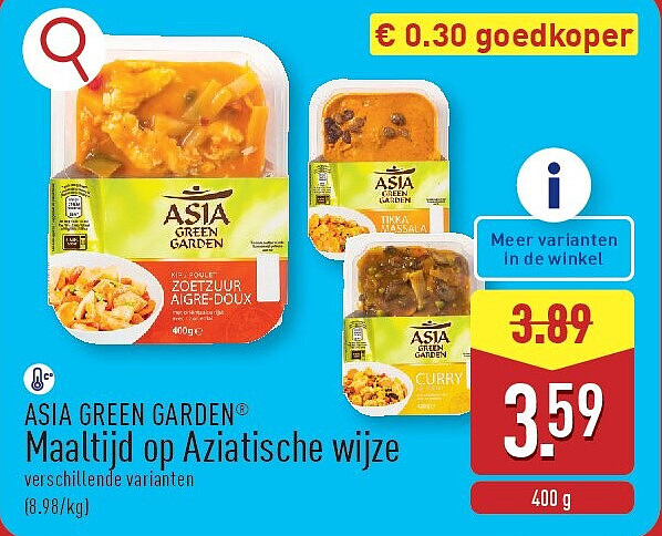 Maaltijd op Aziatische wijze