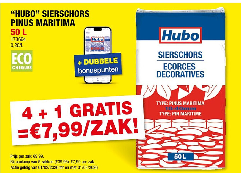 “HUBO” SIERSCHORS PINUS MARITIMA 50 L