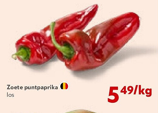 Zoete puntpaprika