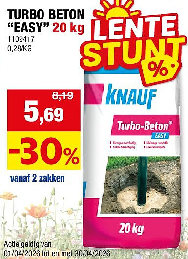 TURBO BETON “EASY” 20 kg