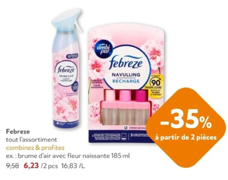 Febreze tout l'assortiment