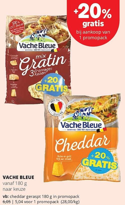 VACHE BLEUE vanaf 180 g