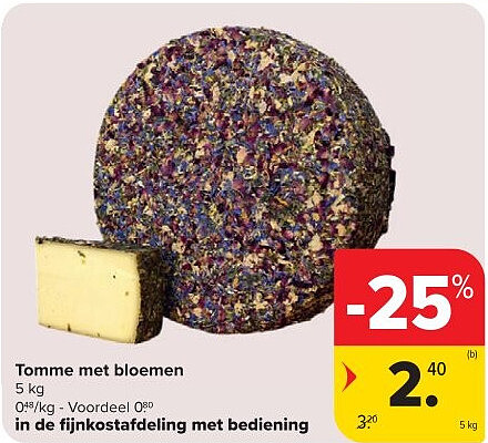 Tomme met bloemen