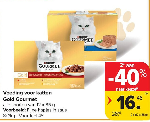 Voeding voor katten Gold Gourmet