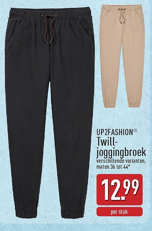 Twill­ joggingbroek