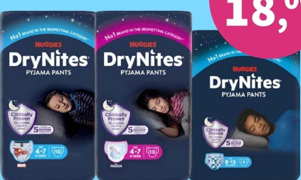 Huggies DryNites absorberende luierbroekjes 3 stuks