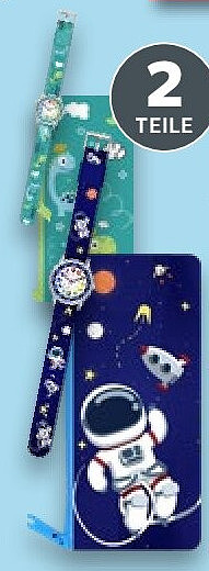 Armbanduhr mit Federmäppchen