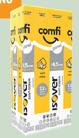 Isover Comfi Panel glaswolplaat dikte 4,5 cm