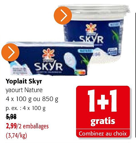 Yoplait Skyr 4 x 100 g