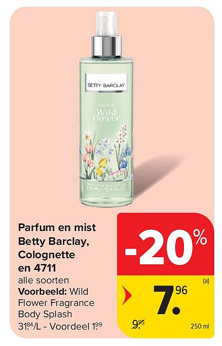 Parfum en mist Betty Barclay, Colognette en 4711