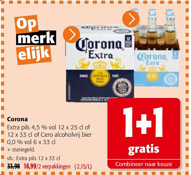 Corona Extra pils 4,5 % vol 12 x 25 cl
