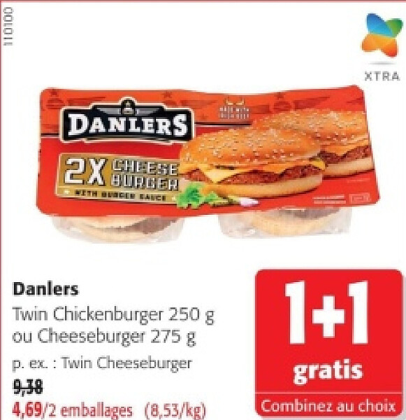 Danlers Twin Cheeseburger