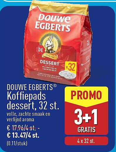 Koffiepads dessert, 32st.