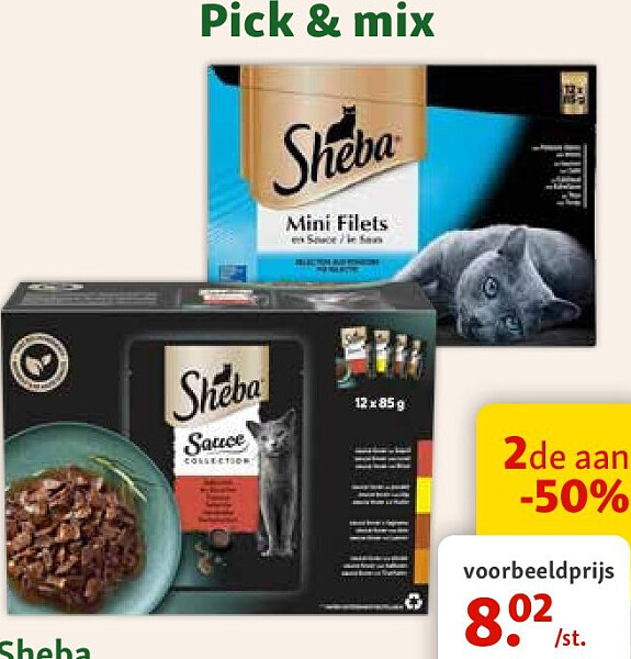 Sheba natvoer kat 12 x 85 g