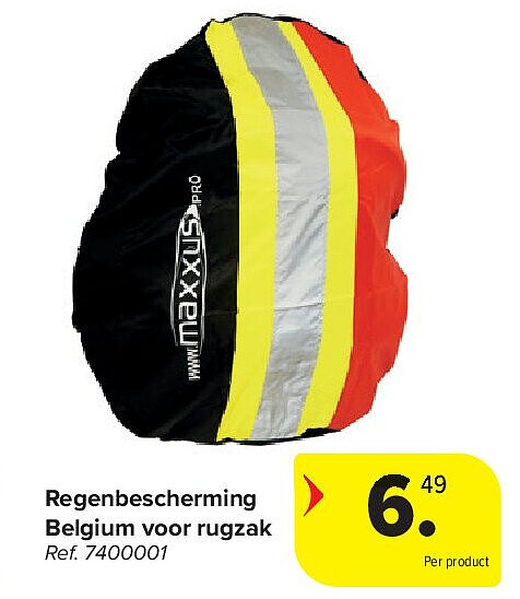 Regenbescherming Belgium voor rugzak