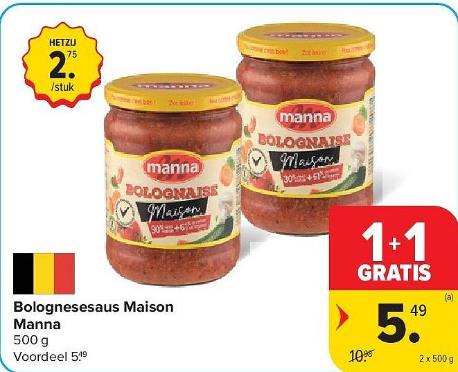 Bolognesesaus Maison Manna