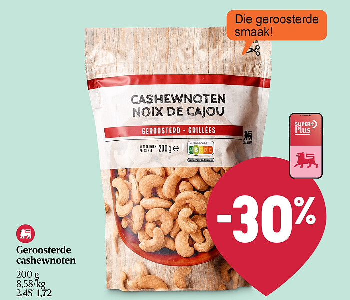 Geroosterde cashewnoten