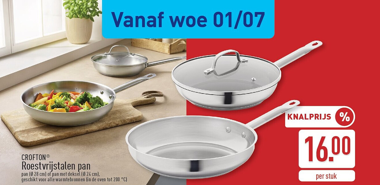 Roestvrijstalen pan