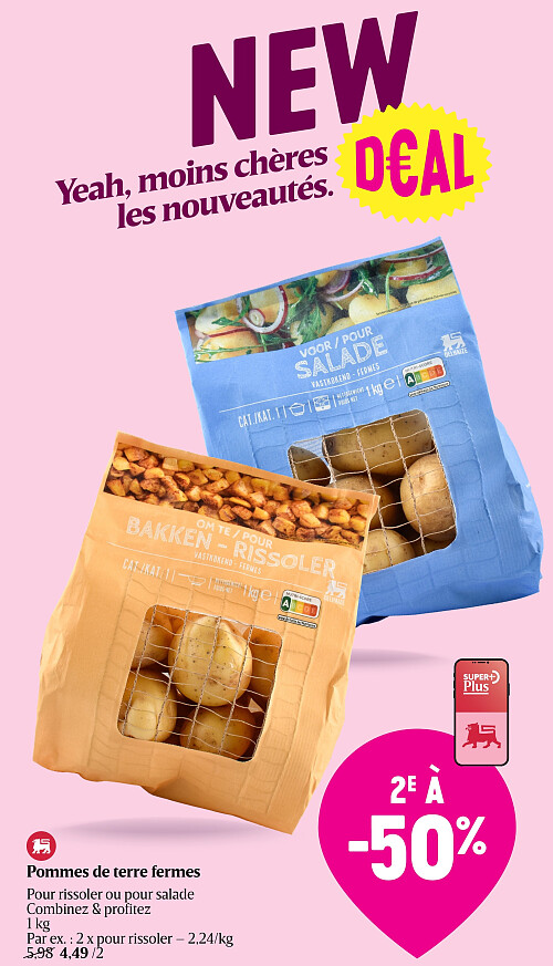 Pommes de terre fermes