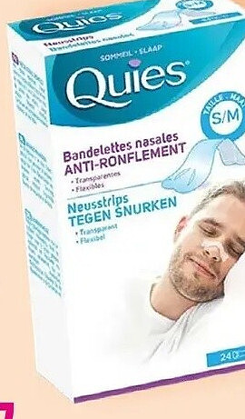 Quies neusstips tegen snurken maat S/M 24 stuks