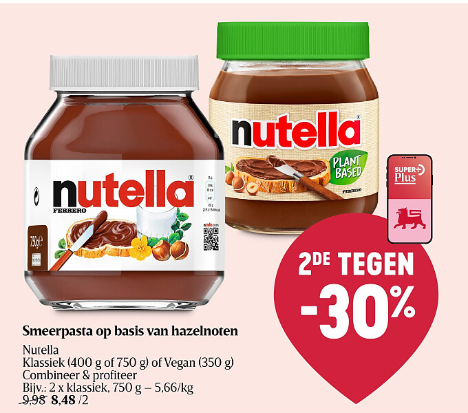 Smeerpasta op basis van hazelnoten