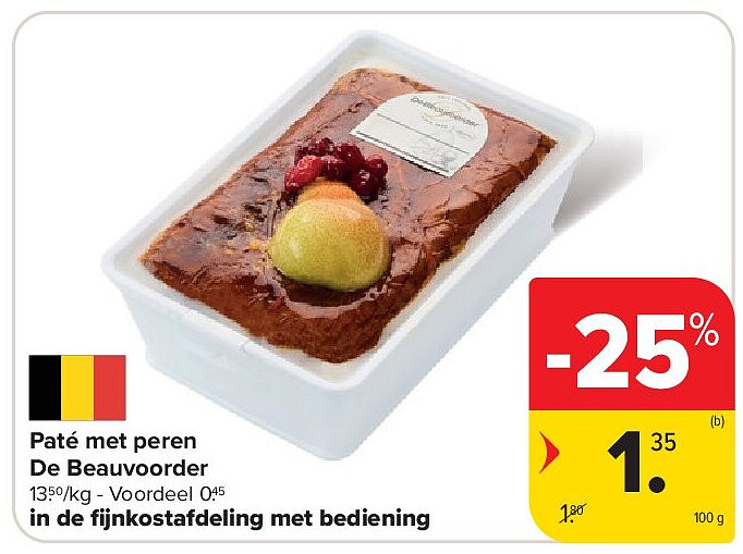 Paté met peren De Beauvoorder