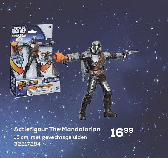 Actiefiguur The Mandalorian 15 cm, met gevechtsgeluiden