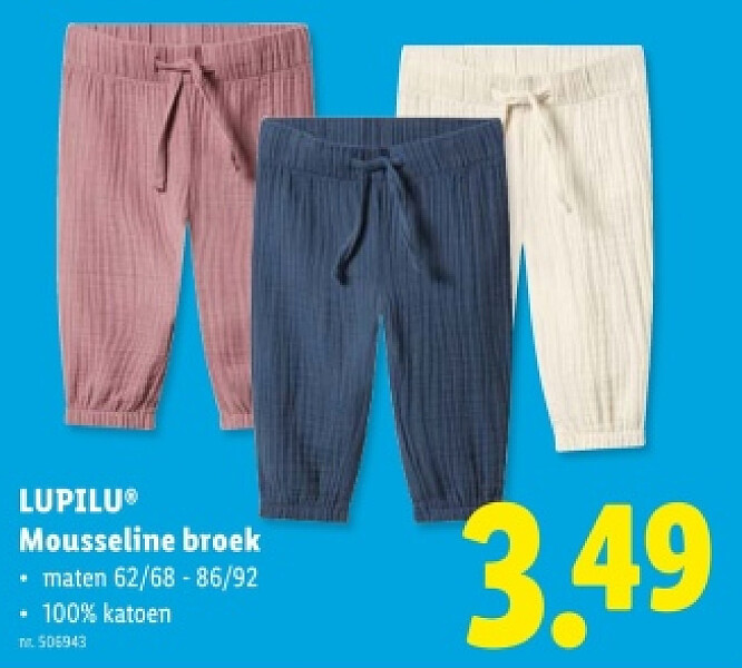 Mousseline broek
