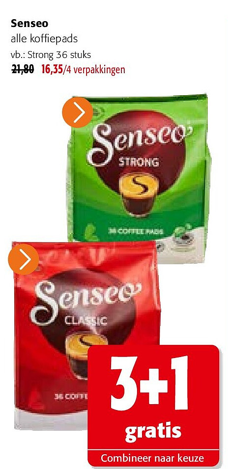 Senseo alle koffiepads