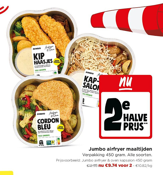 Jumbo airfryer maaltijden