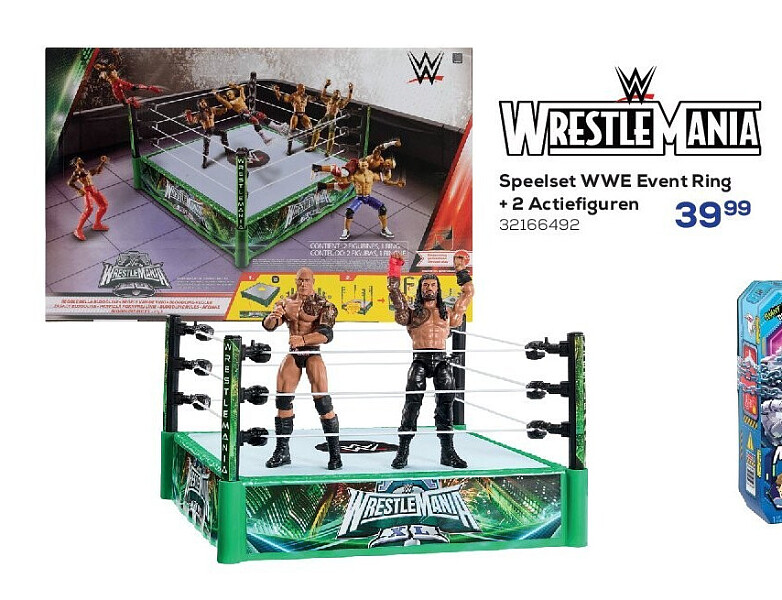 Speelset WWE Event Ring + 2 Actiefiguren