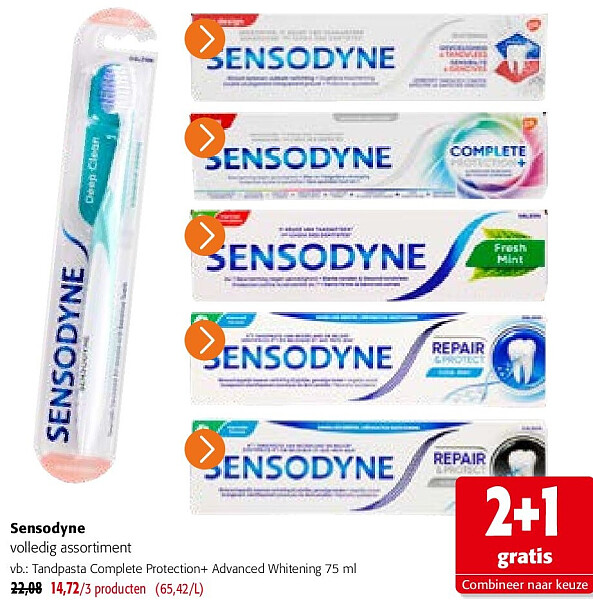 Sensodyne volledig assortiment