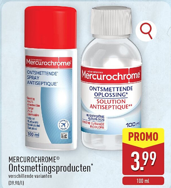 Ontsmettingsproducten