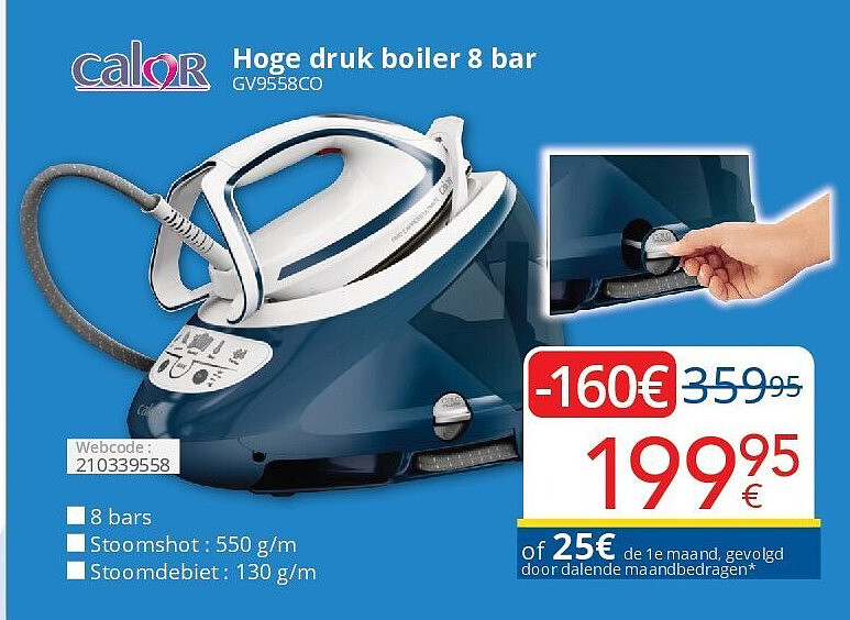 Calor Hoge druk boiler 8 bar GV9558CO