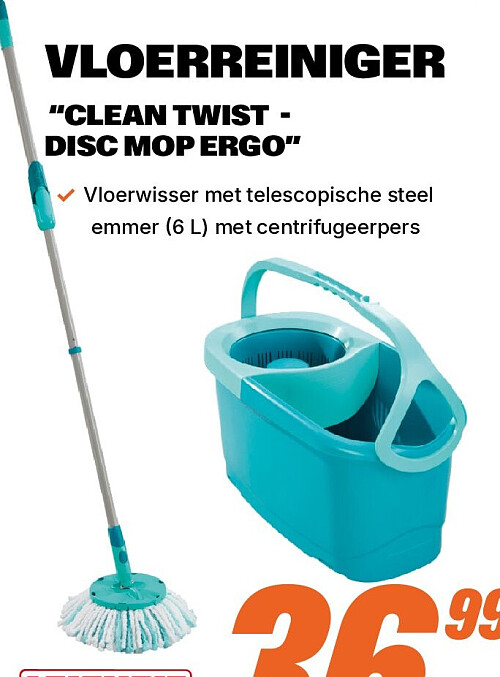 Vloerreiniger "Clean Twist - Disc Mop Ergo"