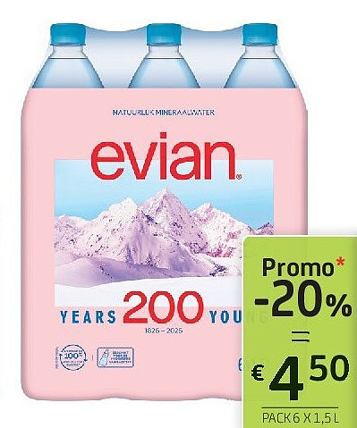 Evian 6 x 1,5 l