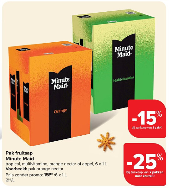 Pak fruitsap Minute Maid