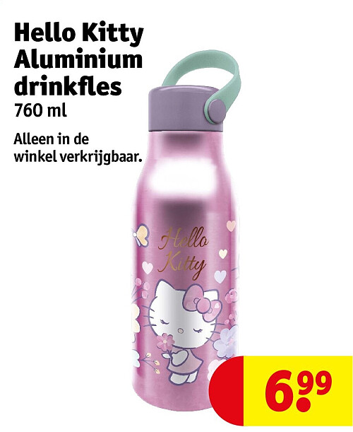 Hello Kitty Aluminium drinkfles