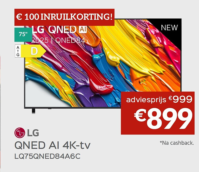 LG QNED Al 4K-tv LQ75QNED84A6C