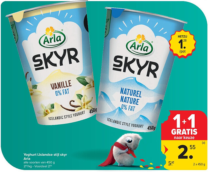 Yoghurt IJslandse stijl skyr Arla