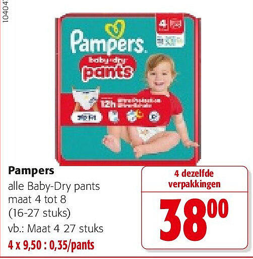 Pampers Maat 4 27 stuks