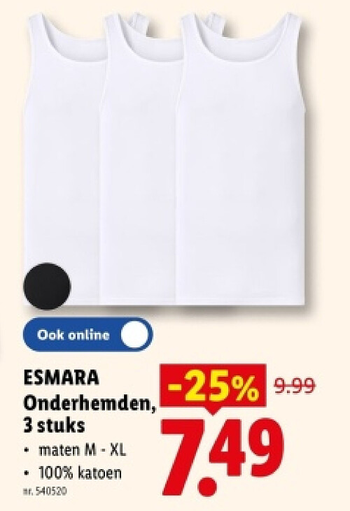 Onderhemden, 3 stuks