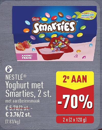 Yoghurt met Smarties, 2st.