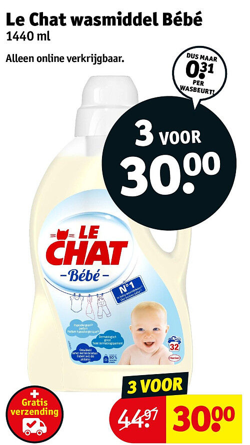 Le Chat wasmiddel Bébé