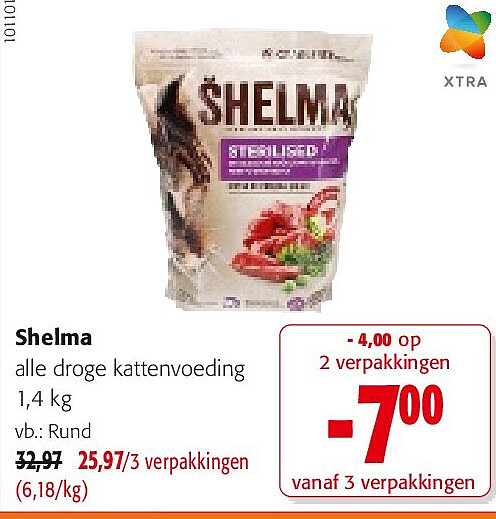 Shelma alle droge kattenvoeding 1,4 kg