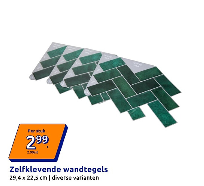 Zelfklevende wandtegels
