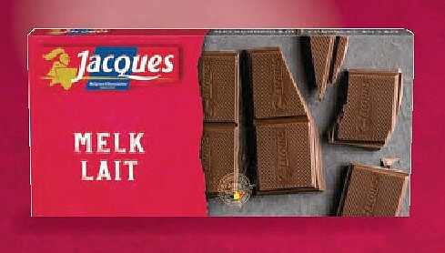 Jacques chocoladetabletten melk of puur - 180 g