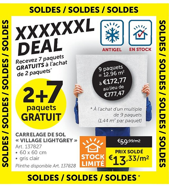 CARRELAGE DE SOL « VILLAGE LIGHTGREY »