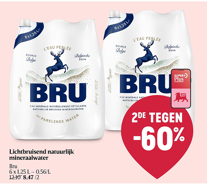 Lichtbruisend natuurlijk mineraalwater