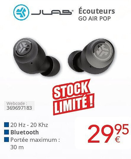 Écouteurs GO AIR POP
